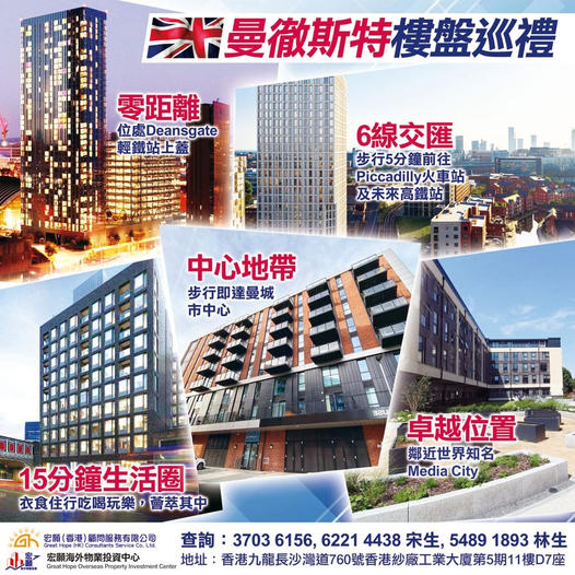 「曼徹斯特樓盤巡禮」